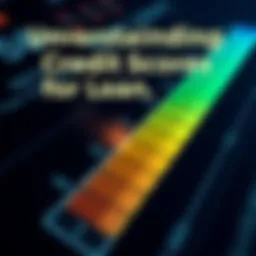 A detailed illustration of a credit score scale highlighting poor credit ratings