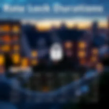 Rate Lock Durations Explained Visual representation of rate lock durations offered by lenders