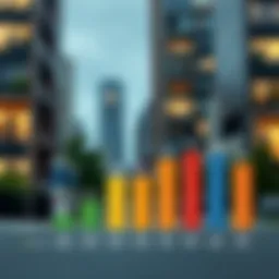 Visual representation of realtor commission percentages across different regions