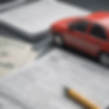 Tax Forms Related to Car Donations Visual representation of tax forms and car donation process.