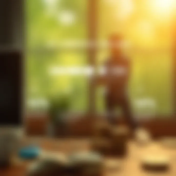 Graphic showing strategies for maintaining financial health