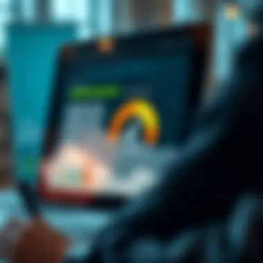 Monitoring Your Credit Health Visual representation of credit score monitoring