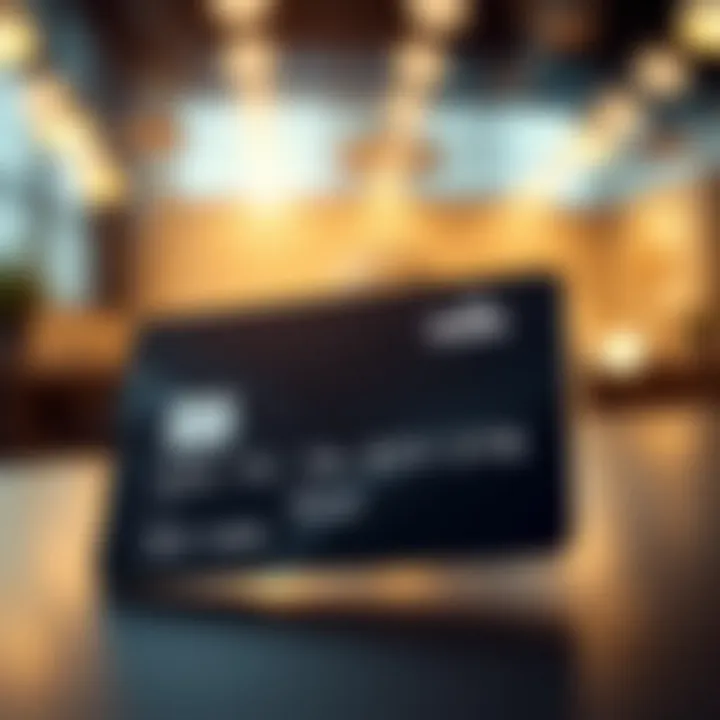 A Modern Take on Business Credit Business credit card with a sleek, modern design